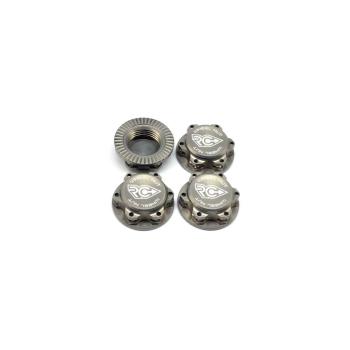 RC-Project 17mm Serrated Wheel Nut (Gray | 4pcs)